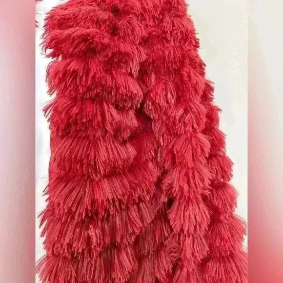 Furry Burgundy Jacket (45) - Picture 7 of 10